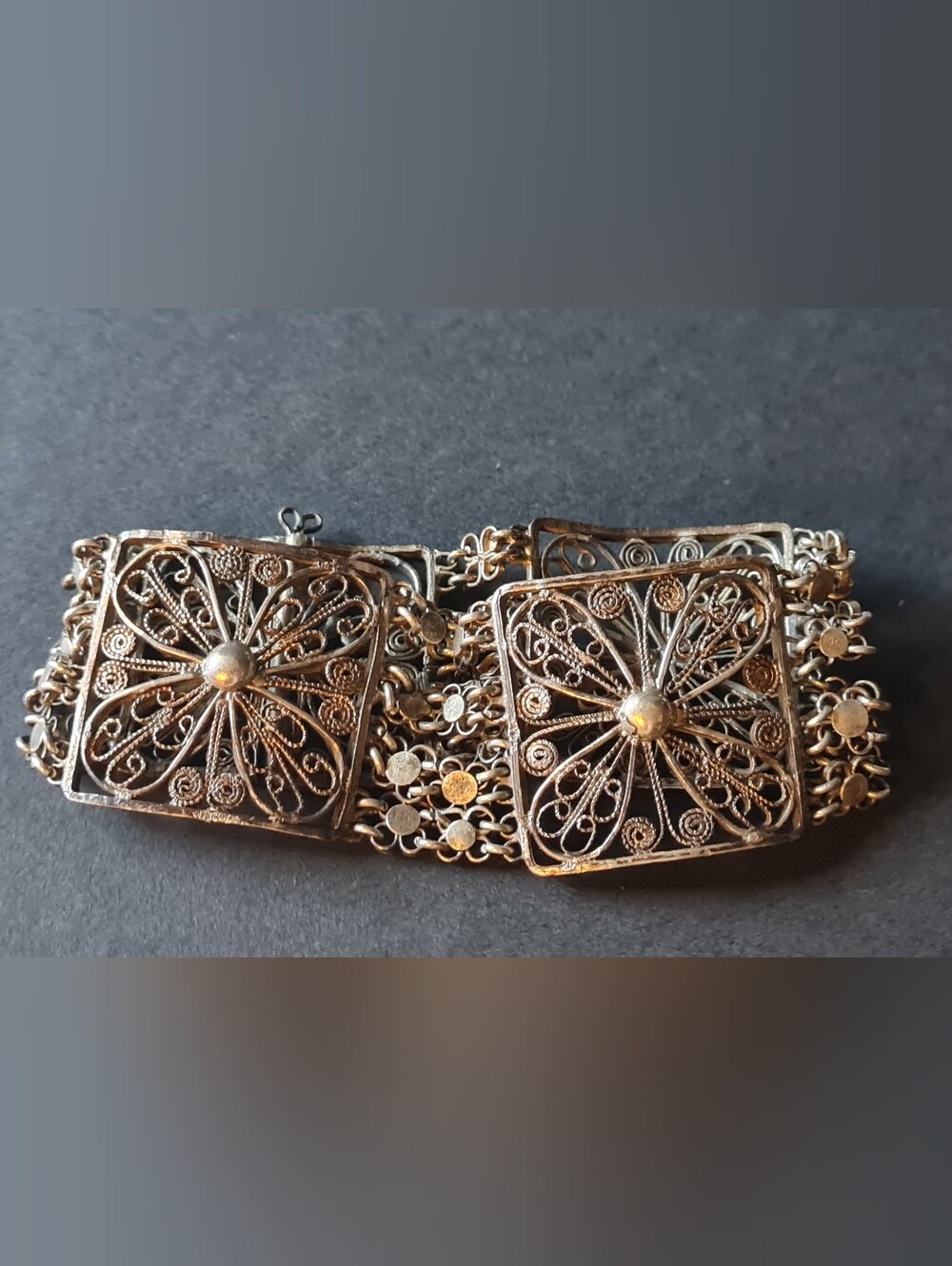 Silver Filigree Butterfly Bracelet